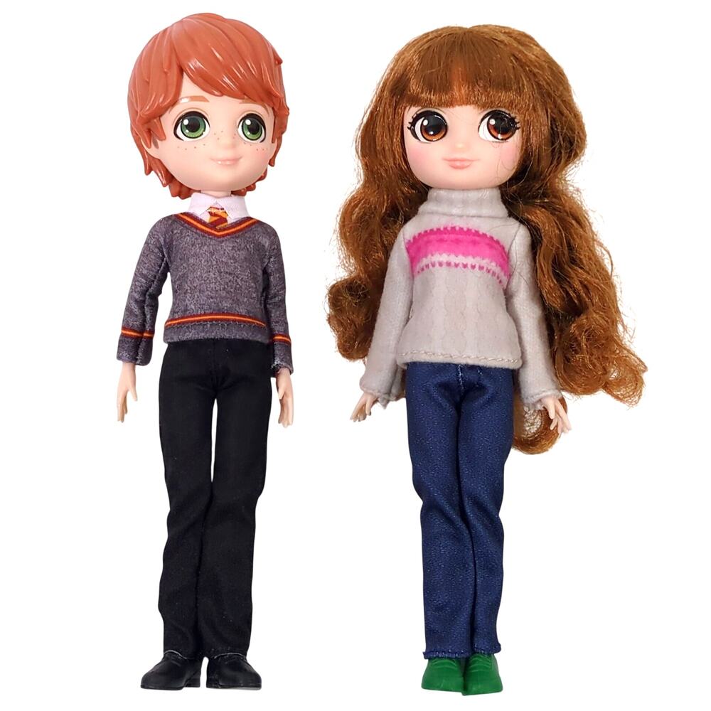 Harry Potter 8" Doll Figure Lot Ron Weasley & Hermione Granger